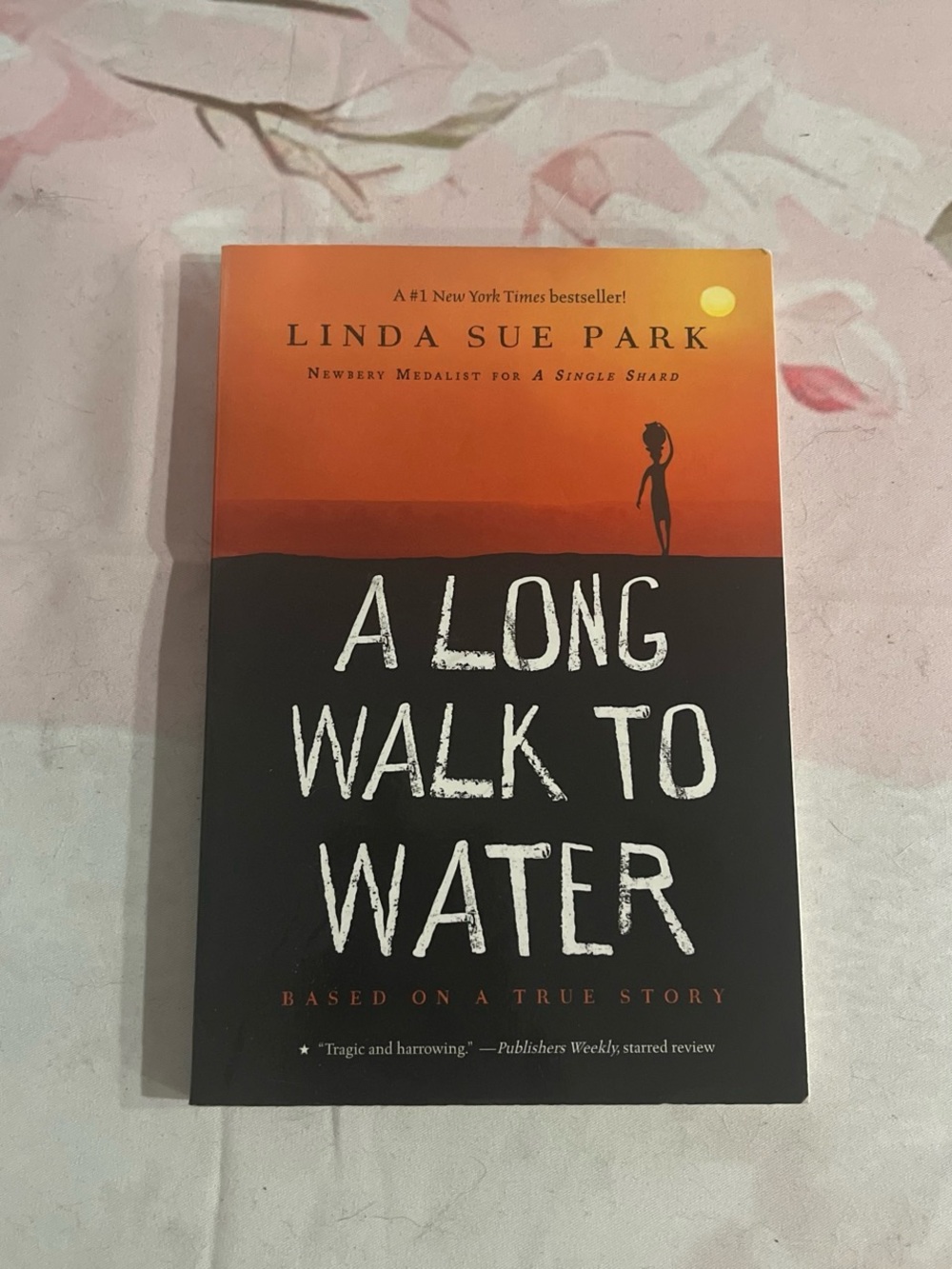 A Long Walk to Water by Linda Sue Park - Orange & Black Cover